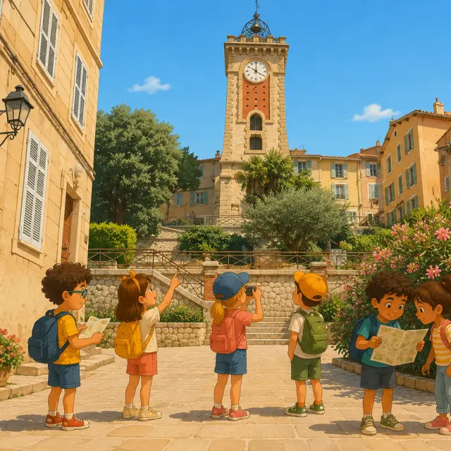 illustration visite scolaire tour de l'horloge
