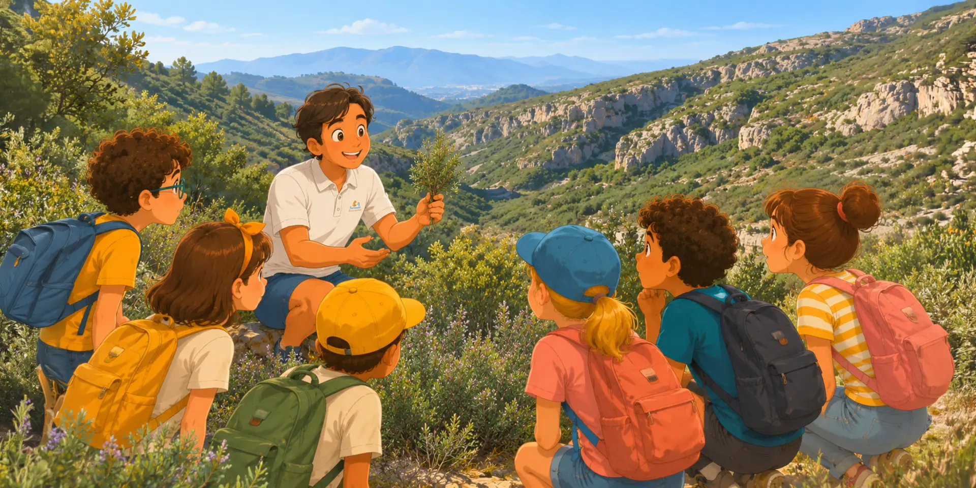 illustration randonnée guide scolaires