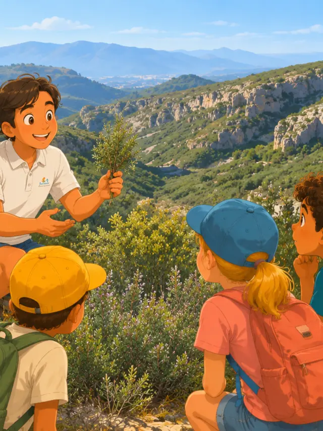 illustration randonnée guide scolaires